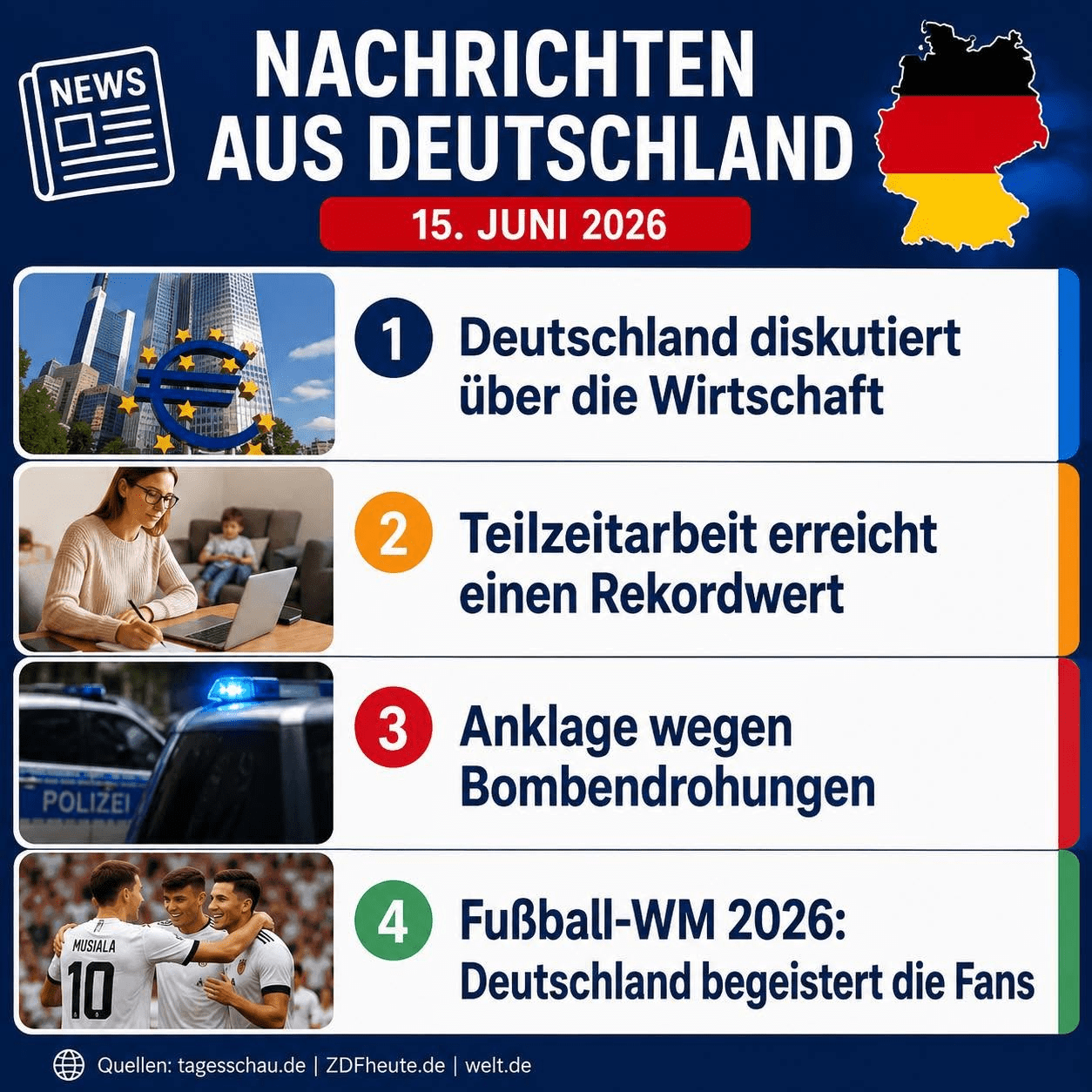 Nachrichten aus Deutschland – 15. Juni 2026